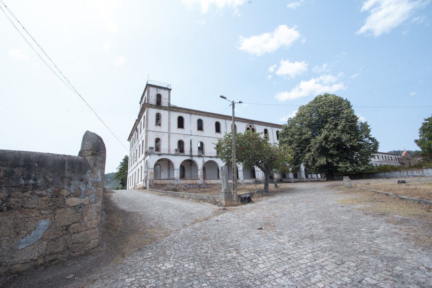 Colégio de São Fiel historic building in Castelo Branco undergoing restoration