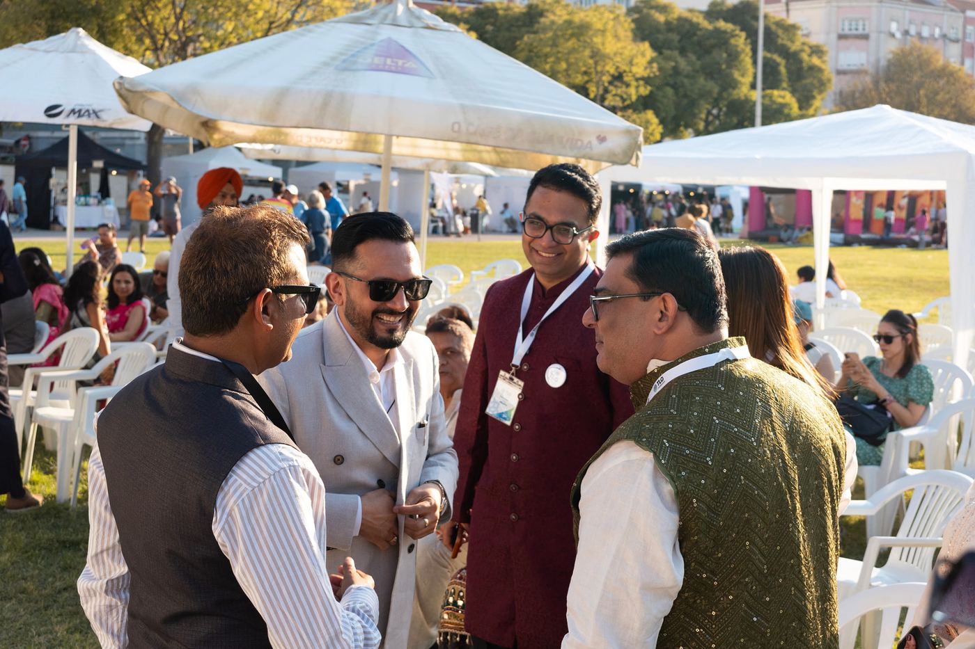 TLG Foundation representatives in conversation with guests at Festival Gandhi 2026